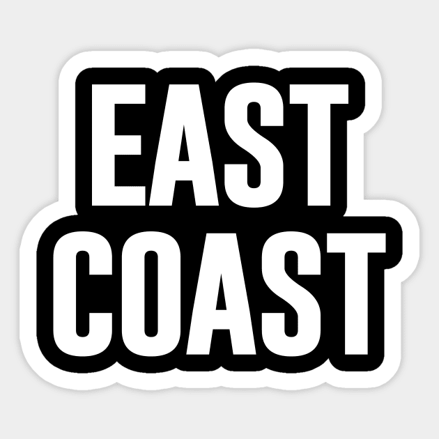 East Coast Sticker by sunima